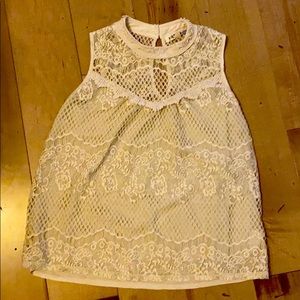Jolt Illusion Neck Tank Lace